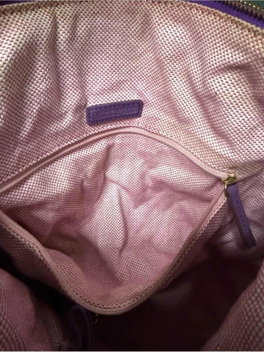Dooney & Bourke Luna Purple Expandable Hobo Bag